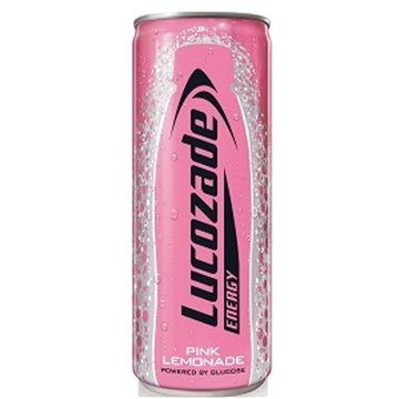 Lucozade Energy Drink Pink Lemonade Can 250ml
