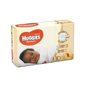 Huggies Newborn Size 2 3-6Kg 32 Pieces