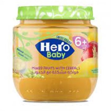 Hero Baby Mixed Fruits With Cereals Jar 125G