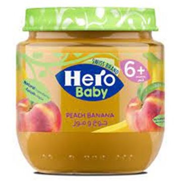 Hero Baby Peach & Banana Jar 125G